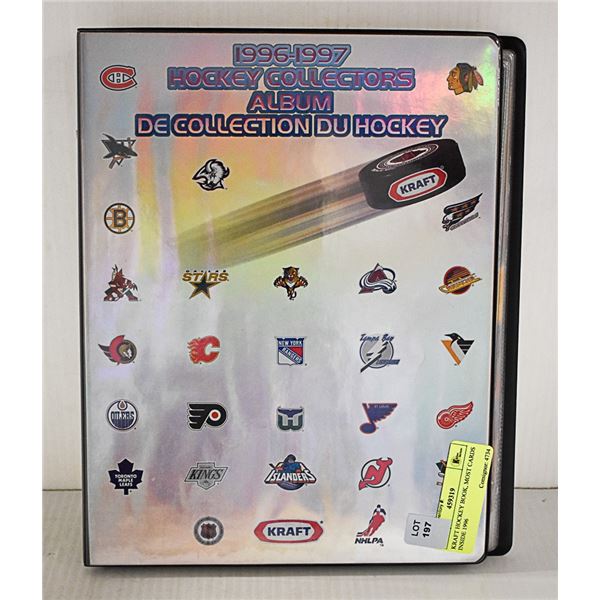 KRAFT HOCKEY BOOK, MOST CARDS INSIDE 1996