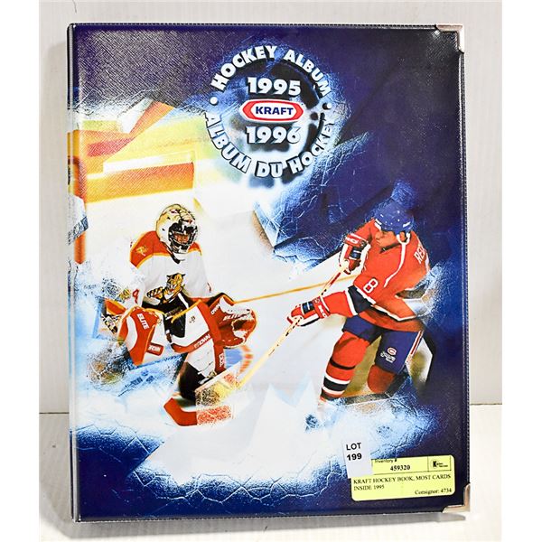 KRAFT HOCKEY BOOK, MOST CARDS INSIDE 1995