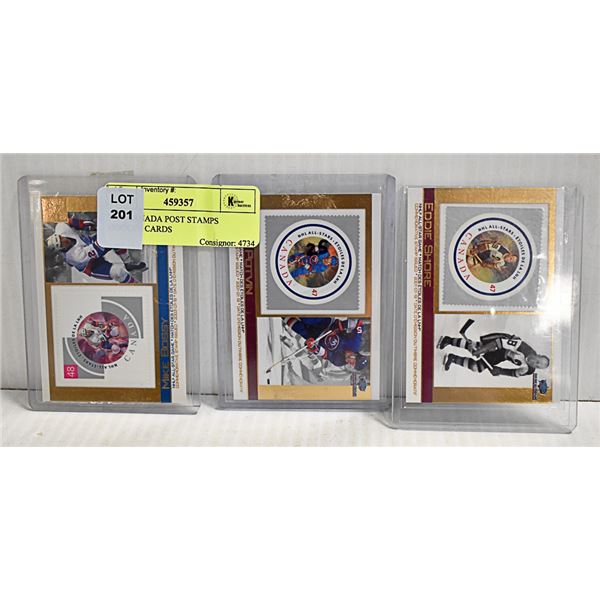 NHL CANADA POST STAMPS HOCKEY CARDS