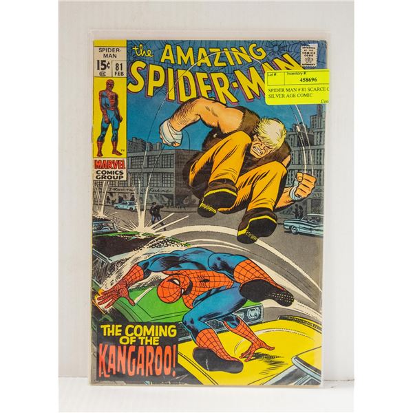SPIDER MAN # 81 SCARCE CLASSIC SILVER AGE COMIC