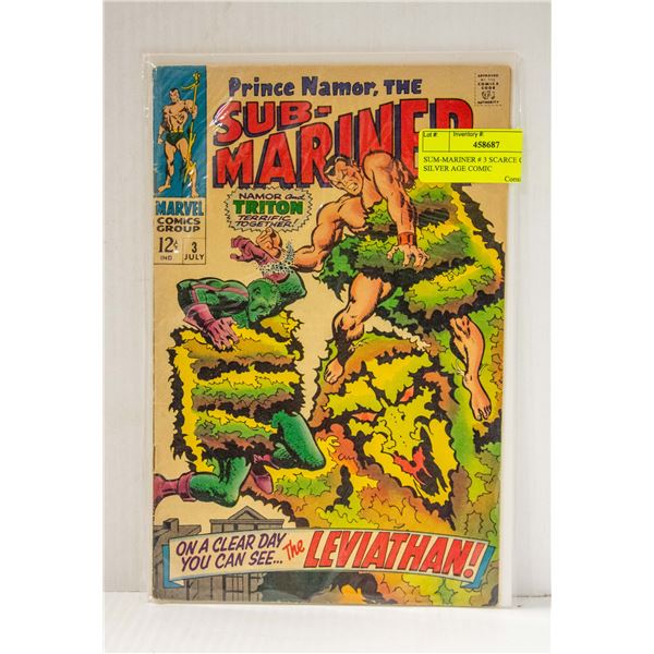 SUM-MARINER # 3 SCARCE CLASSIC SILVER AGE COMIC