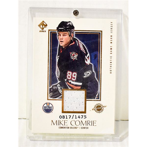 MIKE COMRIE HOCKEY CARD EDMONTON 817/1475