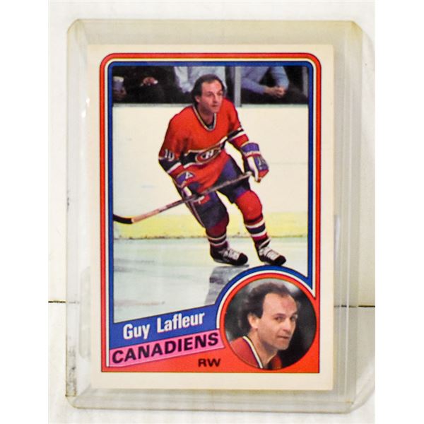 GUY LAFLEUR HOCKEY CARD  1984