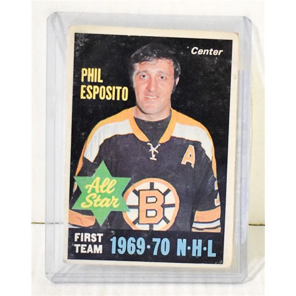 PHIL ESPOSITO HOCKEY CARD 1970