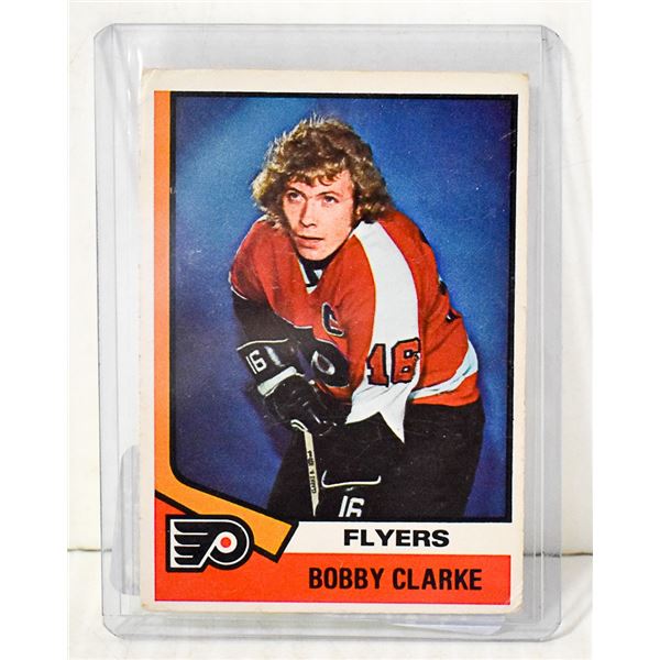 BOBBY CLARKE HOCKEY CARD 1974