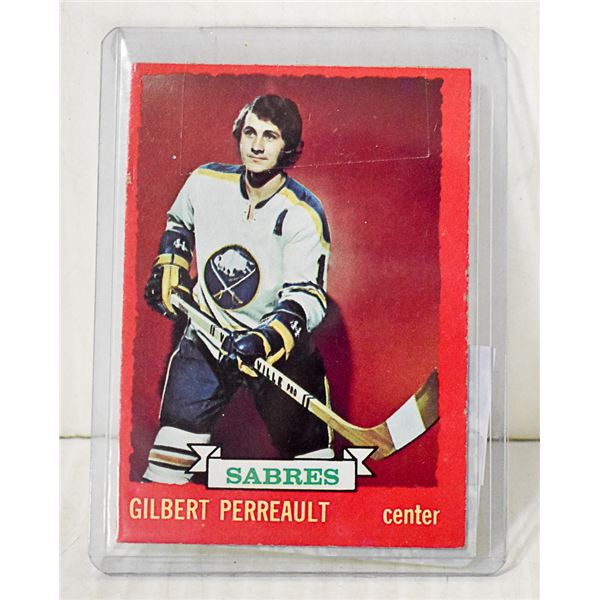 GILBERT PERREAULT HOCKEY CARD 1973