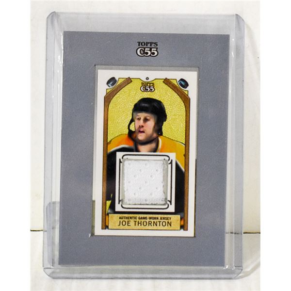 JOE THORNTON HOCKEY JERSEY CARD