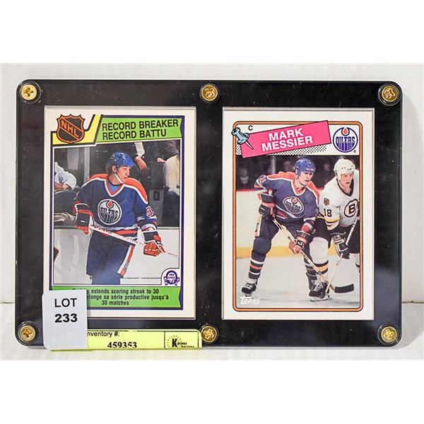 GRETZKY MESSIER HOCKEY CARDS EDMONTON  1983 1988