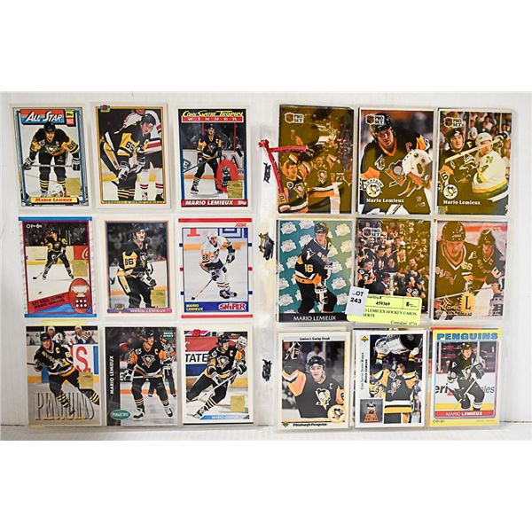 54 MARIO LEMIUEX HOCKEY CARDS PLUS INSERTS
