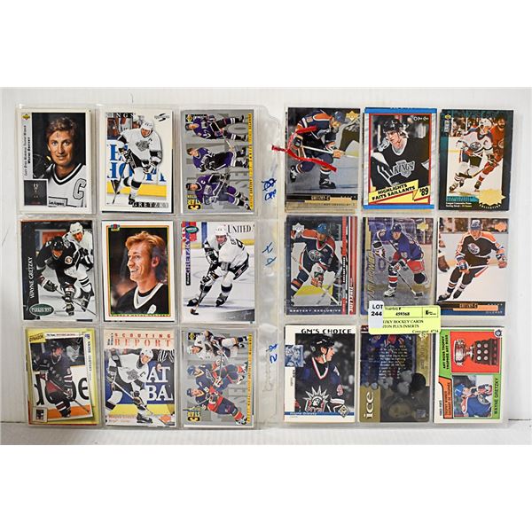 72 GRETZKY HOCKEY CARDS EDMONTON PLUS INSERTS