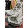 Image 1 : CONCRETE CHERUB 14 INCH TALL STATUE