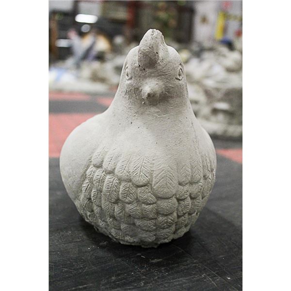 CONCRETE HEN 7 INCH TALL STATUE