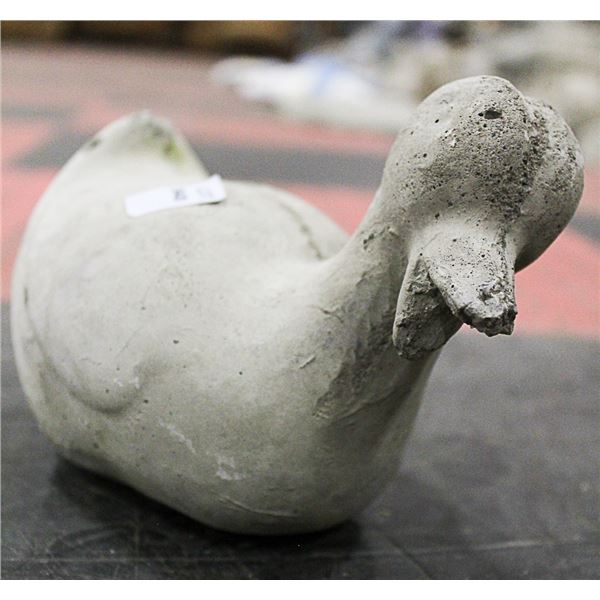 CONCRETE LITTLE DUCKY 7 INCH LONG STATUE
