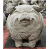 Image 1 : CONCRETE HAPPY PIG 10 INCH TALL STATUE
