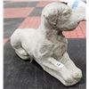Image 1 : CONCRETE GOOD BOY 14 INCH LONG DOG STATUE