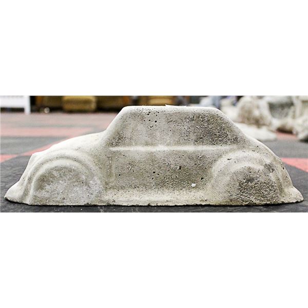 CONCRETE CAR 12 INCH LONG STATUE
