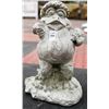 Image 1 : CONCRETE CONFUSED FROG 11 INCH TALL STATUE