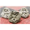 Image 1 : LOT OF 3 CONCRETE SLEEPY CHERUB 5 INCH TALL