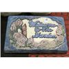 Image 1 : CONCRETE WELCOME TO THE GARDEN 12 INCH PLAQUE