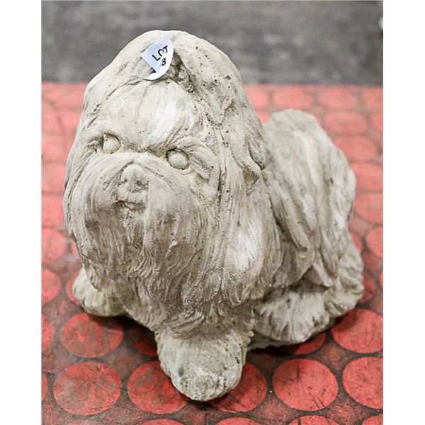 CONCRETE SHOW DOG 7 INCH TALL STATUE