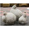 Image 2 : CONCRETE TRIO QUAIL STATUES