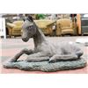 Image 1 : CONCRETE HORSE 17 INCH LONG STATUE