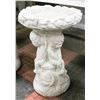 Image 2 : CONCRETE CHERUB 17 INCH TALL BIRDBATH