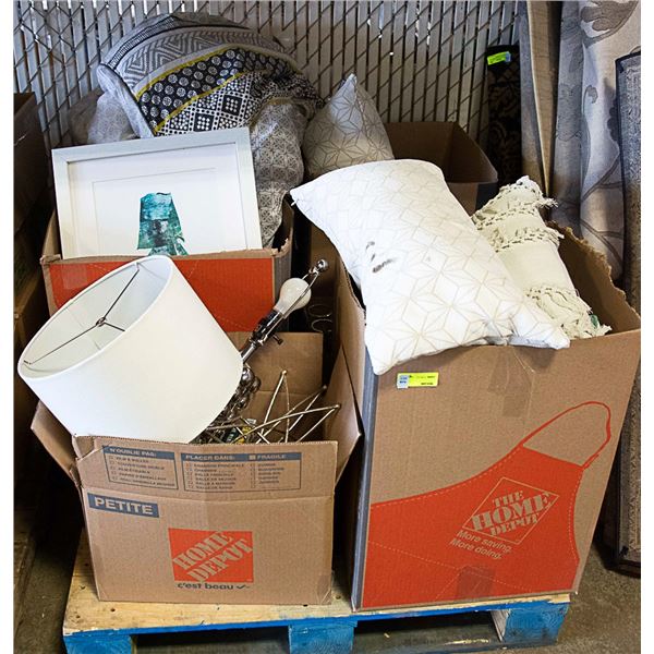 PALLET OF SHOWHOME DECOR