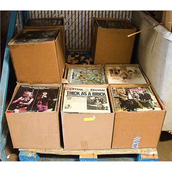 PALLET OF VARIOUS RECORDS - INCLUDING ROCK, POP,