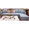Image 1 : SHOWHOME 115 INCHES LONG FABRIC COUCH
