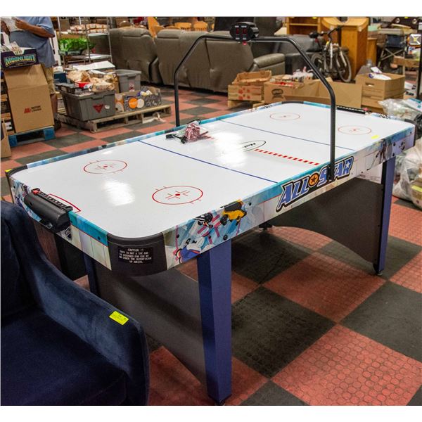 HALEX 6' AIR HOCKEY TABLE WITH ELECTRIC SCOREBOARD