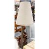 Image 1 : SHOWHOME LAMP WITH WOOD AND METAL 68 INCHES TALL