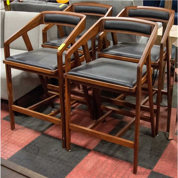 4 SHOWHOME BAR TYPE STOOLS 37 INCHES TALL