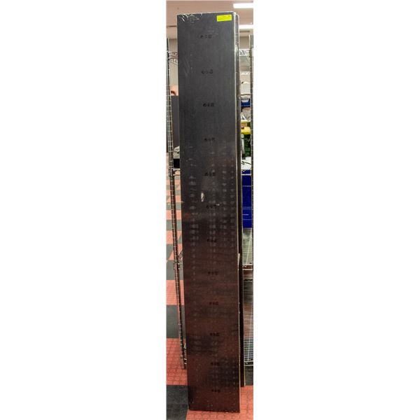 3 BLACK IKEA FLOATING SHELVES APPROX W-10" L-75"