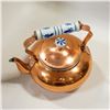 Image 2 : COPPER TEA KETTLE WITH DELFT HANDLE