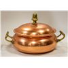 Image 3 : 3 X COPPER SERVING TRAYS & SERVING POT