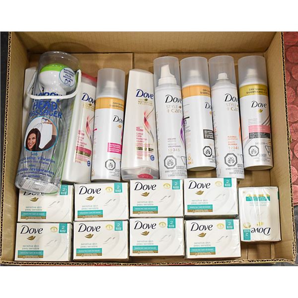 FLAT LOT OF DOVE BRAND PRODUCTS
