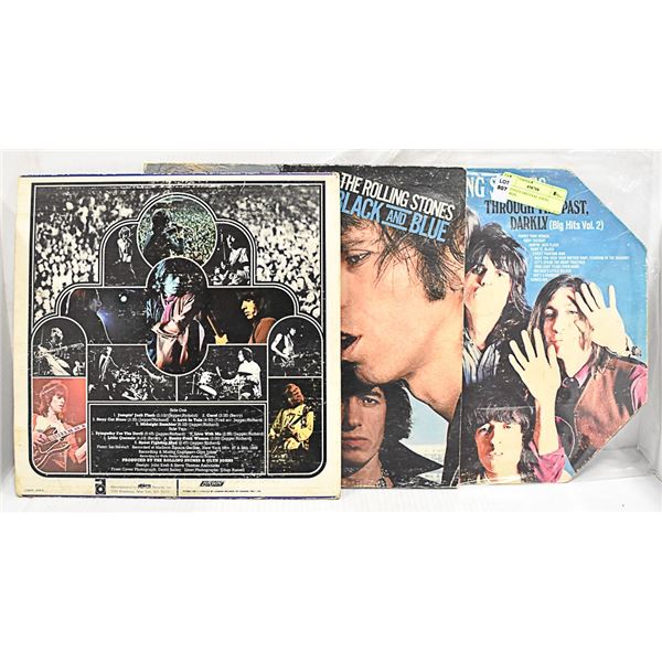 3 X STONES ORIGINAL VINYL RECORDS