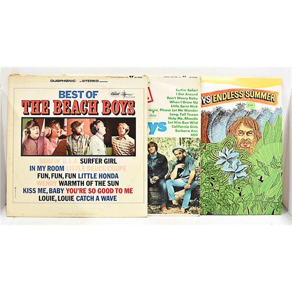 3 X BEACH BOY ORIGINAL VINYL RECORDS