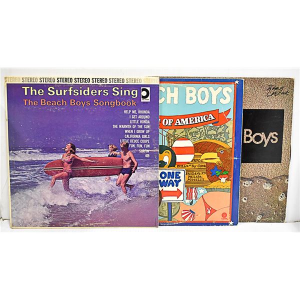 3 X BEACH BOY ORIGINAL VINYL RECORDS