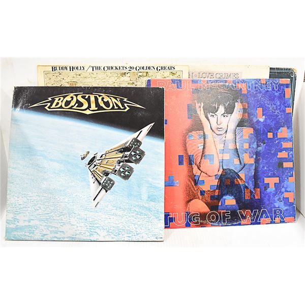 5 X ORIGINAL VINYL RECORDS ROCK AND ROLL