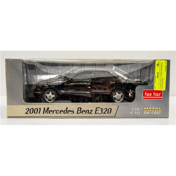 1:18 DIE CAST '01 MERCEDES BENZ E320 SUNSTAR
