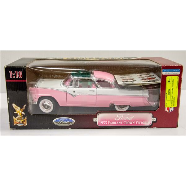 1:18 DIE CAST '55 COWN VICTORIA PINK FORD