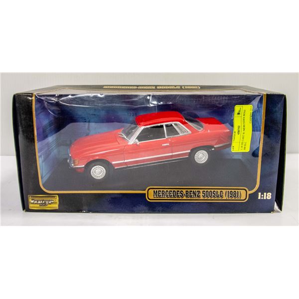 1:18 DIE CAST '81 MERCEDES BENZ 500 SLC