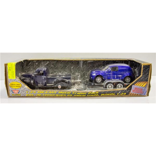 1:24 DIE CAST '41 PICK UP TRUCK AND TRAILER