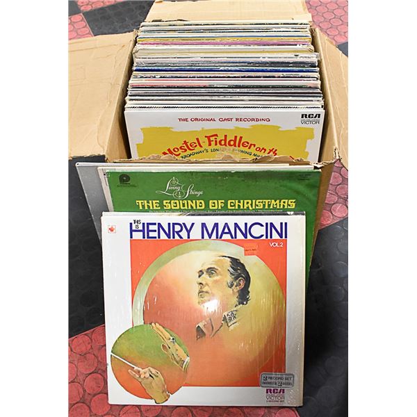 BOX OF ASSORTED RECORDS