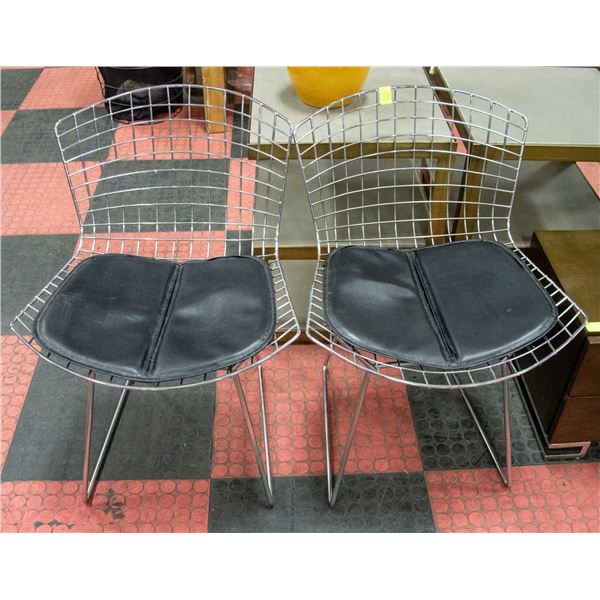 2 BRYAN EDWARDS ARCHITECT RETRO ITALIAN CHAIRS