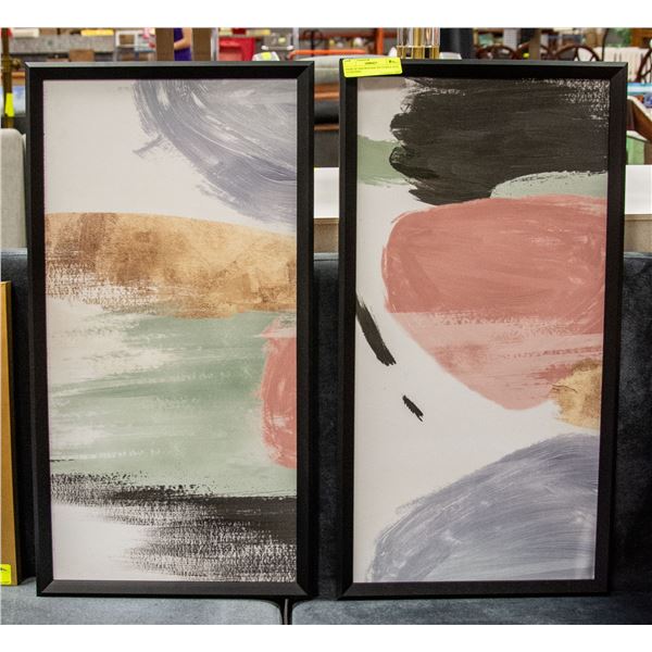 PAIR OF SHOWHOME PICTURES 26 X 13 INCHES