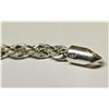 Image 2 : ESTATE 925 SILVER ROPE CHAIN BRACELET.