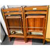 Image 1 : SET OF FOUR WOODEN FOLDING CHAIRS